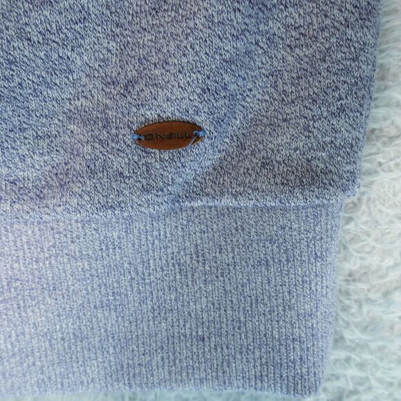O'neill Hoodie Sweatshirt Womens Medium Heathered Blue Cotton Blend Classic - Picture 5 of 9